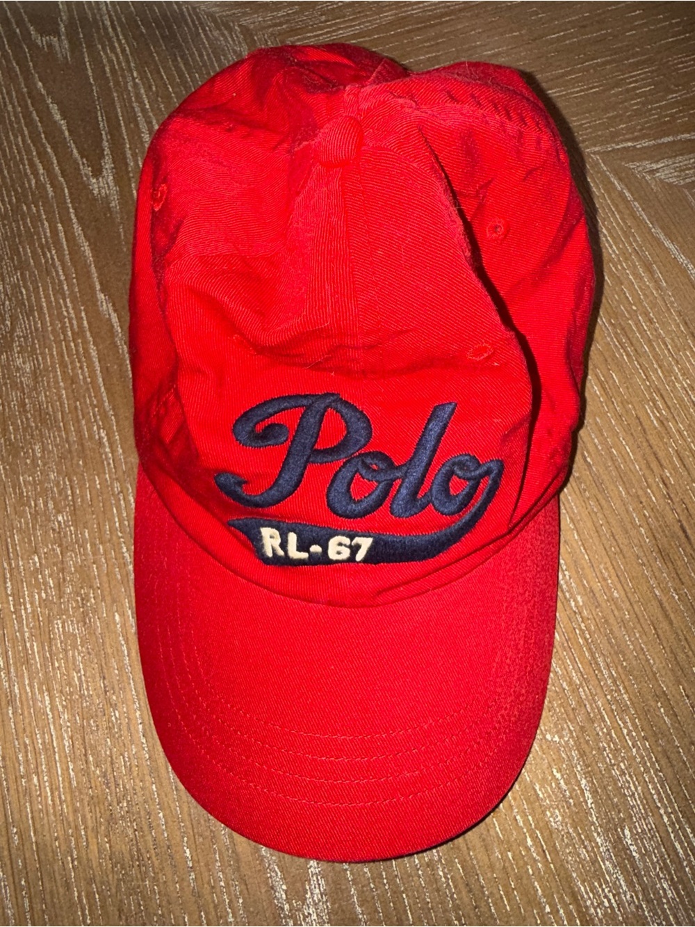 Polo Ralph Lauren Polo RL 67 Cursive Logo Leather Strap Baseball Cap Hat Men
